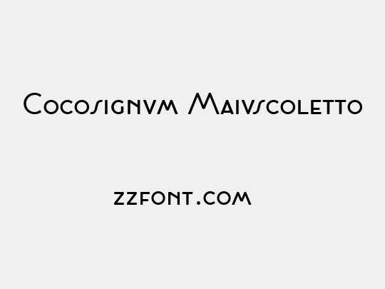 Cocosignum Maiuscoletto