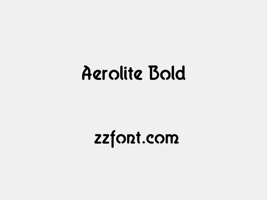 Aerolite Bold