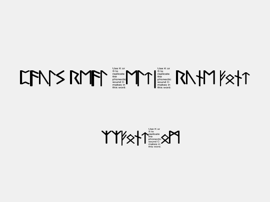 Pauls Real Celtic Rune Font