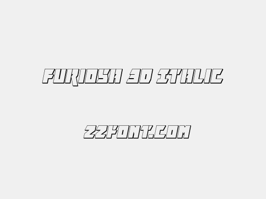 Furiosa 3D Italic