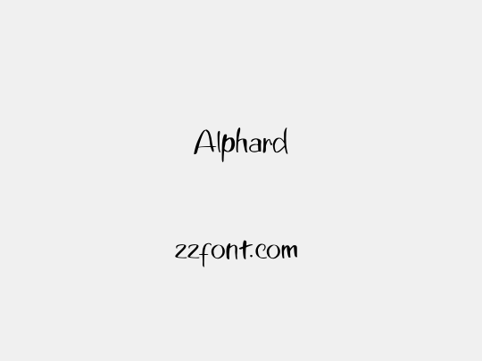 Alphard