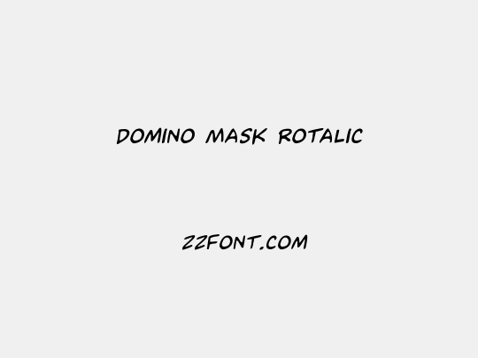Domino Mask Rotalic