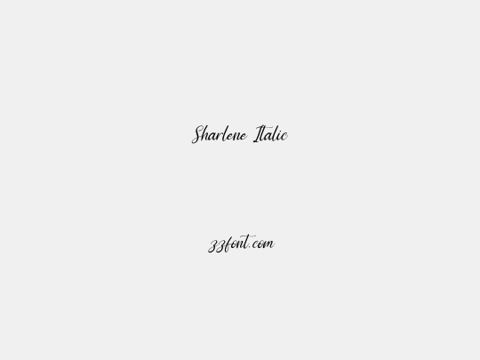 Sharlene Italic