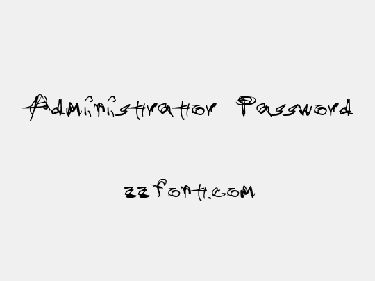 Administrator Password