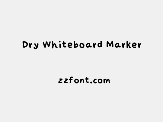Dry Whiteboard Marker