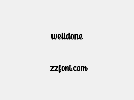 welldone