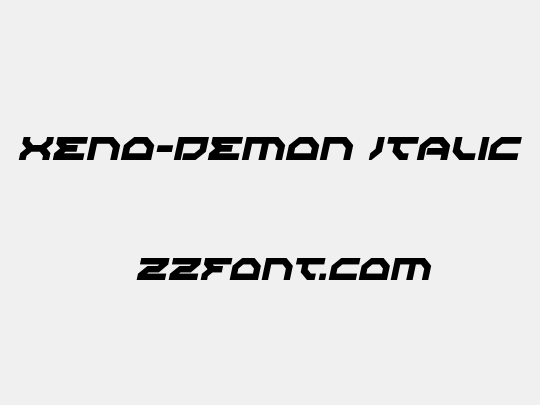 Xeno-Demon Italic