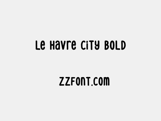 Le Havre City Bold