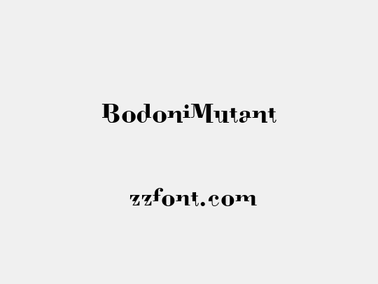 BodoniMutant