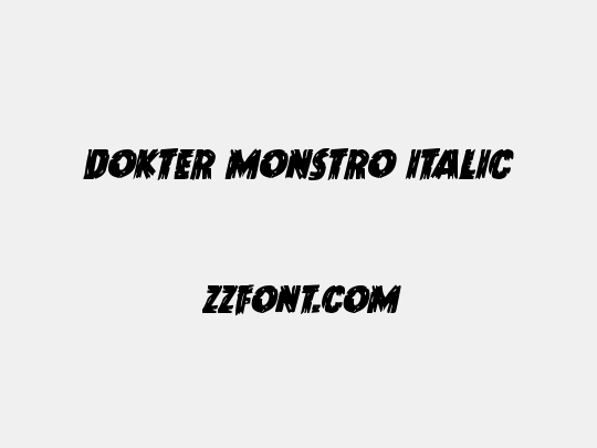 Dokter Monstro Italic