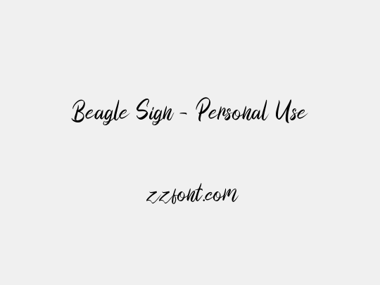 Beagle Sign - Personal Use