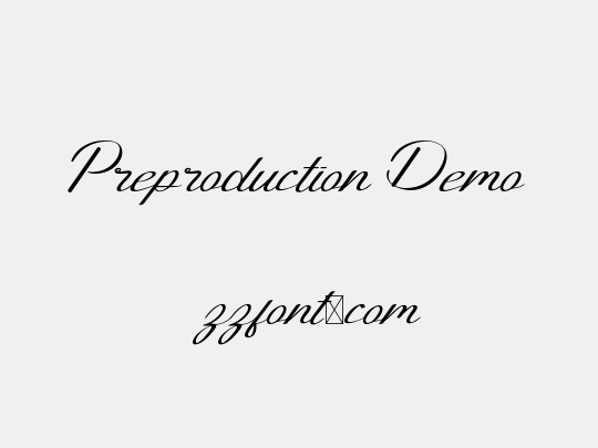 Preproduction Demo