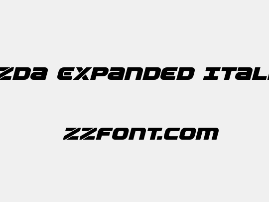 Ozda Expanded Italic