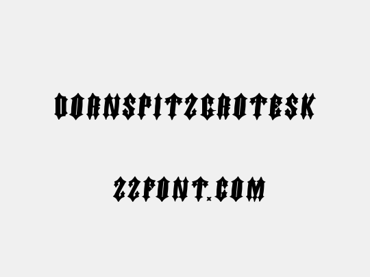 DornspitzGrotesk