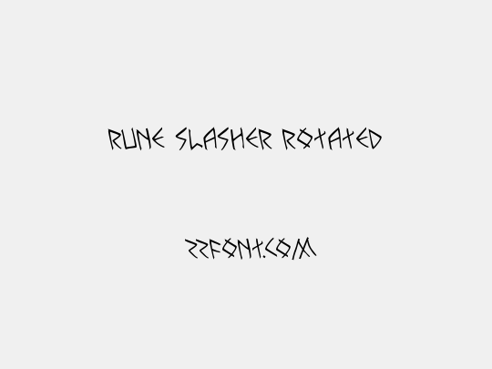 Rune Slasher Rotated