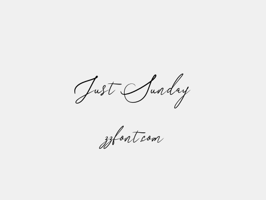 Just Sunday