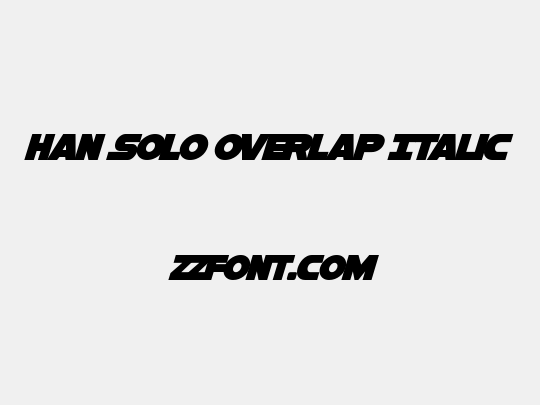 Han Solo Overlap Italic