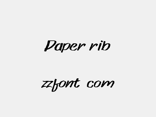 Paper rib