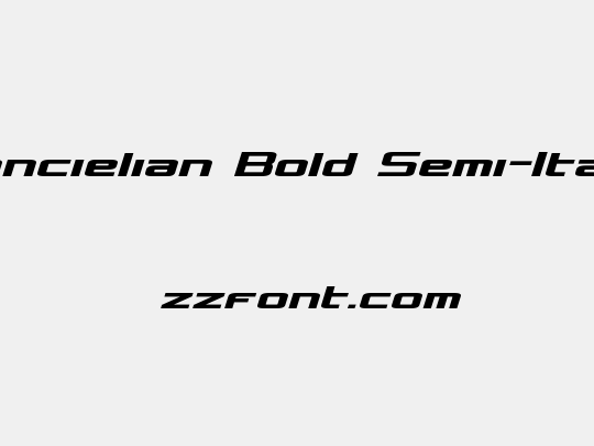Concielian Bold Semi-Italic