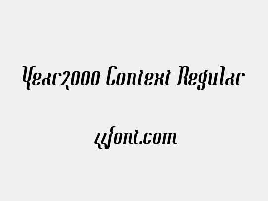 Year2000 Context Regular
