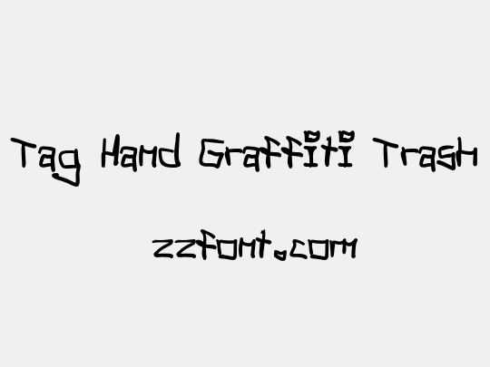 Tag Hand Graffiti Trash