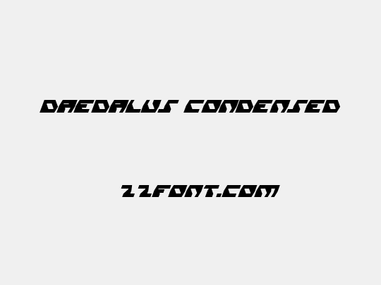 Daedalus Condensed