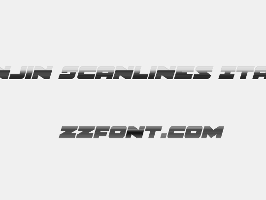 Banjin Scanlines Italic