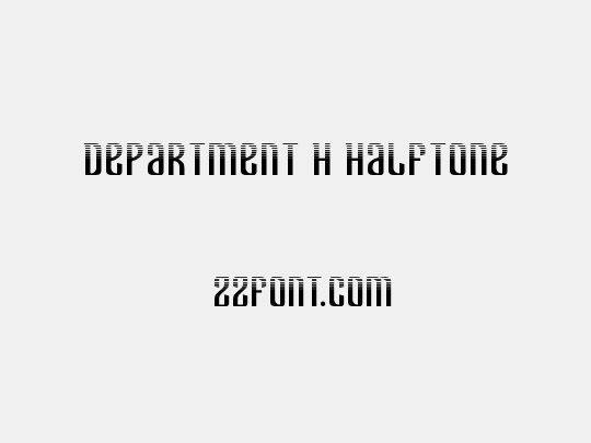 Department H Halftone