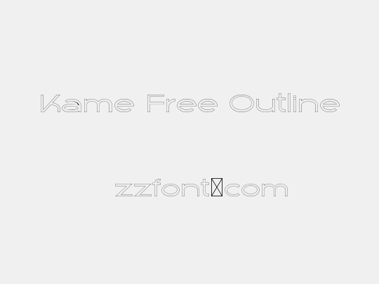 Kame Free Outline
