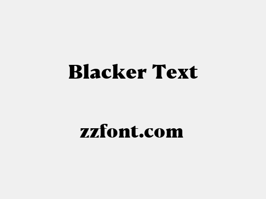 Blacker Text