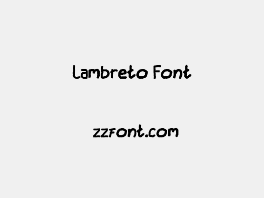 Lambreto Font