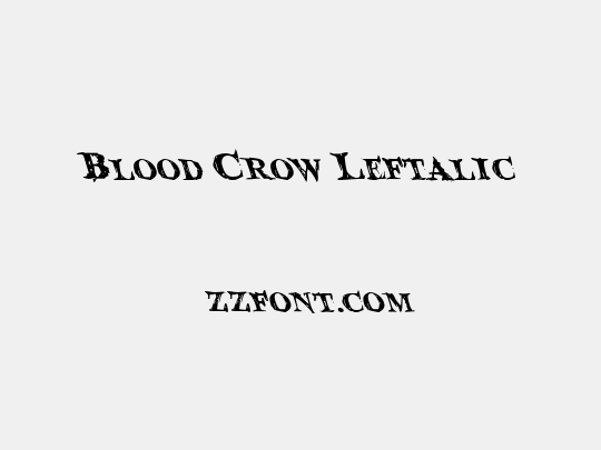 Blood Crow Leftalic