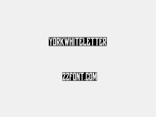 yorkwhiteletter