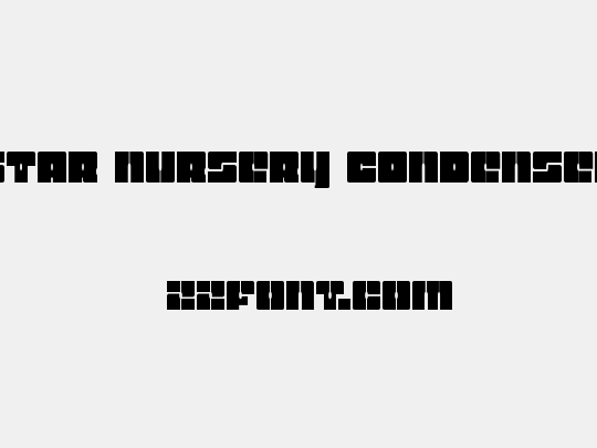 Star Nursery Condensed