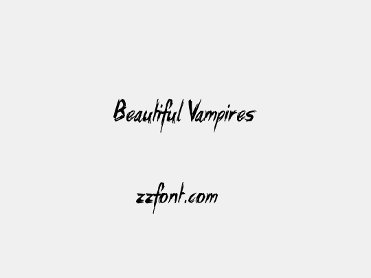Beautiful Vampires