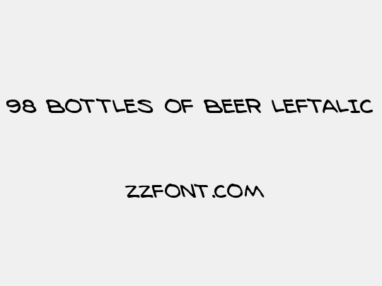 98 Bottles of Beer Leftalic