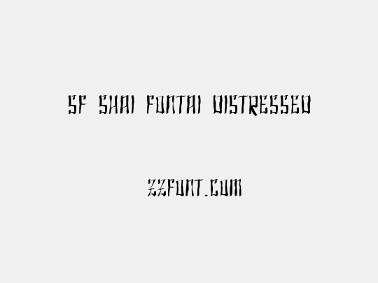 SF Shai Fontai Distressed