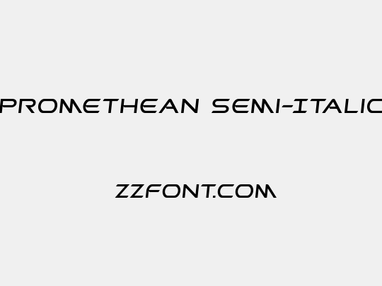 Promethean Semi-Italic