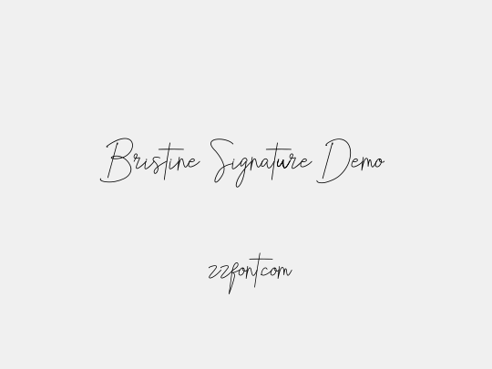 Bristine Signature Demo