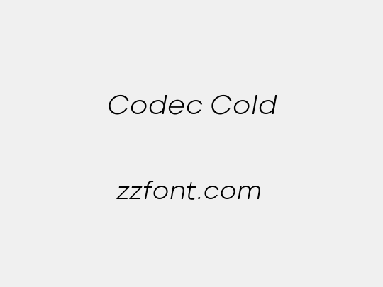 Codec Cold