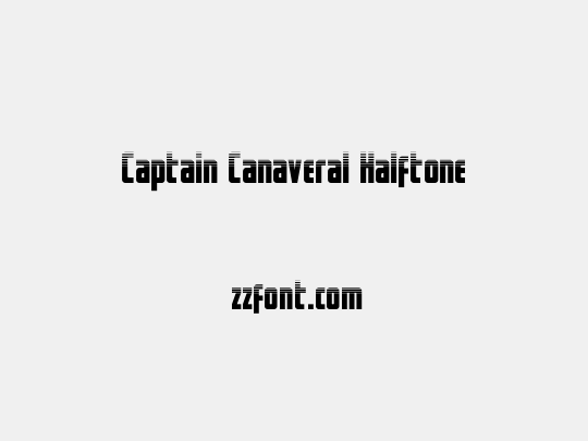 Captain Canaveral Halftone