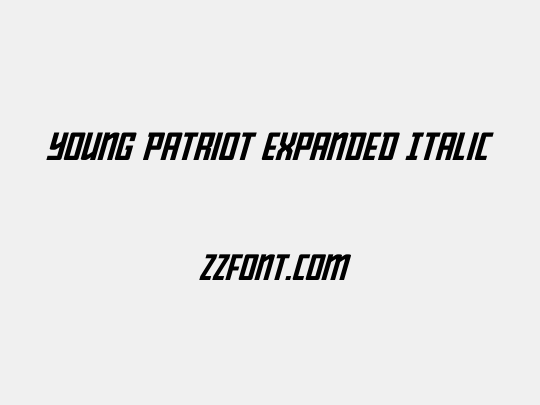 Young Patriot Expanded Italic