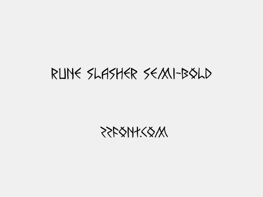 Rune Slasher Semi-Bold