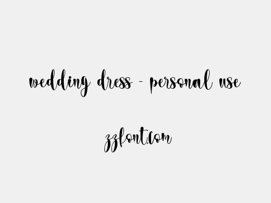 wedding dress - personal use