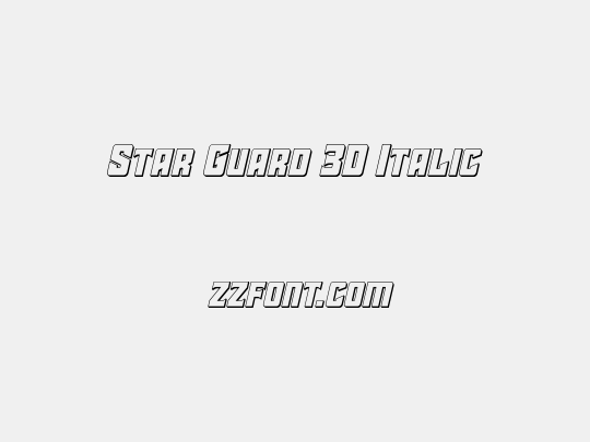 Star Guard 3D Italic
