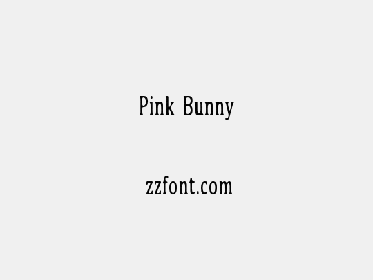 Pink Bunny