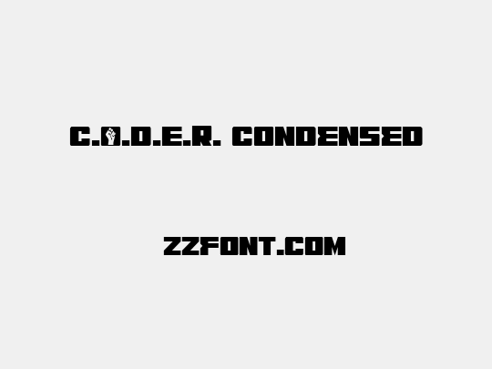 C.O.D.E.R. Condensed
