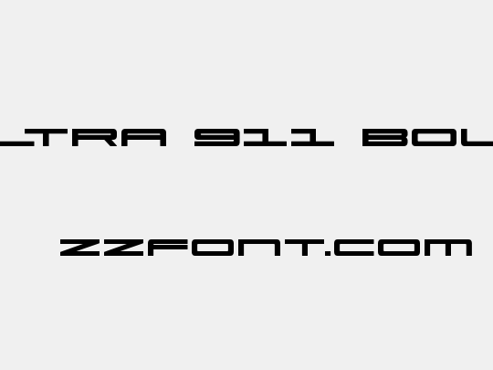 Ultra 911 Bold