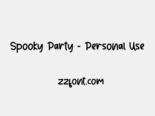 Spooky Party - Personal Use