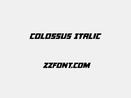Colossus Italic